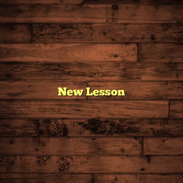 New Lesson