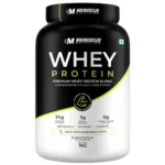 Bigmuscles Nutrition Whey Protein with Fibre [Rich Chocolate, 1kg] | 24g Protein & 10g EAA | Protein Powder Powered By Xymore Tech. | No Added Artificial Sweeteners, Flavours