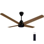 Colorbot Stella Quad 4 Blade BLDC Ceiling Fans 1200mm | BEE 5 Star Rated Power Saver | AeroQuiet+ Technology | Remote Control (Boost, Timer, LED, Reverse Mode) | 4 Years Warranty (Urban Oak)