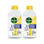 Dettol 5 in 1 Washing Machine Cleaner & Descaling Liquid for top load and front load| Lemon 250ml | Removes Limescale, Dirt and Bad odour | Kills 99.9%* Bacteria | Pack of 2