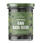 Greenfinity Hygienic Raw Sabja Basil Seeds 200 Grams (Pack Of 1) Nutrient-Rich, Pure Basil Seeds For Healthy Drinks, Smoothies, And Recipes