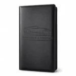 Leather Document Holder with Magnetic Closure (Black)