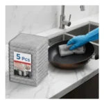 [ 5-pcs ] Non-Scratch Dish Wash Cloth, Steel Wire Dish Cloth, Wire Dishwashing Rags Stainless Steel Scrubber Non-Scratch Wire Dishcloth for Washing Dishes Sinks Counters