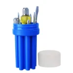 8-in-1 Multipurpose Screwdriver Kit with Interchangeable Bits and Transparent Handle | Repair Tool Set for Home, Electrical, Electronics and DIY Work (TH-T08)