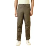 Allen Solly Men’s Regular Mid‑Rise Casual Pants | Cotton‑Blend Fabric | Solid Parachute Pants | Stylish & Comfortable Fit