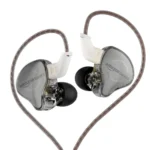 Amazon Basics Pro Series IEM Wired Earphones | HiFi Dynamic Driver |3.5 mm Plug | Silver-Plated OFC Cable | 0.75mm Detachable Cable | 3.5mm Plug | for Audiophiles & Musicians | Black