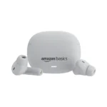 Amazon Basics True Wireless in-Ear Earbuds with Mic, Low-Latency Gaming Mode, Touch Control, IPX5 Water-Resistance, Bluetooth 5.3, Up to 60 Hours Play Time, Voice Assistance and Fast Charging (White)