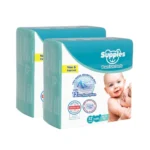Amazon Brand – Supples Premium Baby Diaper Pants | 44 Baby Diapers | XXXL | 18-35 Kg | 12 Hrs Absorption | Cushiony Cotton Soft Fabric | Phthalates-Free | Triple Leak Guard | 22 Count, Pack of 2