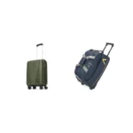 Aristocrat Airpro Cabin (Small Size) Hard Case Trolley Bag, 8 Wheels, Polypropylene Case Luggage, + Cadet Polyester 52 cms Blue Travel Duffle (Cadet)