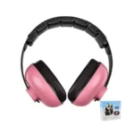 Baby Noise Cancelling Headphones, Ear Protection Earmuffs Noise Reduction for 0-3 Years Kids/Toddlers/Infant, for Babies Sleeping, Airplane, Concerts, Movie, Theater, Firework (Rose Red)
