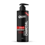 Beardo 3-in-1 Activated Charcoal Face Wash | Deep Cleanse, Exfoliate & Detoxify | All-in-One Face Wash for Oily Skin, Dirt & Pollution Removal | Oil Control Face wash for men 200ml