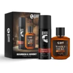 Beardo Whisky Smoke Deodorant 120ml & Bourbon Perfume 50ml for Men Giftset | Eau De Parfum & Body Spray | Spicy, Woody – Oudh | Long Lasting Mens Perfume | Date night fragrance | Rakhi Gift for Brother | Gift for boyfriend | Gift for Men |