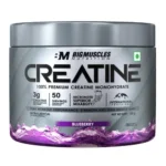 Bigmuscles Nutrition Creatine [155g, 50 Servings]| Blueberry | Micronized Creatine Monohydrate To Support Lean Muscle Repair & Recovery|Increase Strength&Athletic Performance,Powder, 1 count