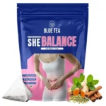 BLUE TEA – She Balance Tea – 30 Tea Bags – Plant Based | PCOS & PCOD RELIEF | Helps in Balancing Hormones – Reduces Facial Hair | Caffeine Free – Herbal Tea | Ziplock Pack