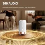 Boat 2026 Launch Nirvana Luxe,360- Surround, Spatial Audio, 100W, 15hrs Battery, Broadcast, App Support, NFC Pairing (Android), Bluetooth Speaker, Wireless Speaker, Portable Speaker (Ivory White)