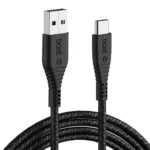 boAt Type C A325/A320 Tangle-free, 60W Sturdy Type C Cable with 3A Rapid Charging & 480 Mbps Data Transfer, Compatible with Smartphones & Tablets(Black)