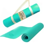 Bodyband Yoga Mat For Women & Men 4Mm With Carry Strap Eva Material Extra Thick Exercise Mat For Workout Yoga Fitness Pilates & Meditation, Anti Tear Anti Slip For Home & Gym Use, Aqua Green – Green
