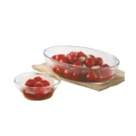 Borosil Klip & Store Glass Container Set, 170ml, Set of 2, Clear