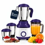 CADLEC MixCraft 750W Mixer Grinder with 4 Jars | Multi-Purpose Mixer, Blender & Juicer | Powerful Motor for Grinding, Blending & Juicing | Durable ABS Body | 2-Year Warranty, Purple