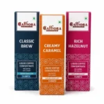Caffiora Liquid Coffee Concentrate | Triple Flavour Combo | Classic Brew + Creamy Caramel + Rich Hazelnut | 15 Sachets (3 x 5 x 20ml) | Instant Coffee | Sugar Free | Hot & Cold