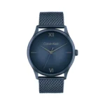 Calvin Klein Ascend Qtz Basic Blue Round Dial Men’s Watch|Ionic Plated Blue Steel Material|Multi Color Band – 25200451