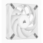 Corsair AF120 Elite, High-Performance 120mm PWM Fluid Dynamic Bearing Fan with AirGuide Technology (Low-Noise, Zero RPM Mode Support) Single Pack – White