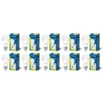 Crompton Dyna Ray 12W Round B22 LED Cool Day Light Pack of 10