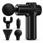 Cult Flex Portable Deep Tissue Massage Gun for Full-Body Muscle Relief, Ultra-Lightweight Handheld Design, 6 Speed Levels, Up to 3-Hour Battery Life, 4 Interchangeable Heads, Deep Tissue Massager for Arms, Shoulders, Legs & Everyday Recover