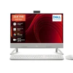Dell 24 AIO, 23.8″ Anti-Glare FHD Infinity Display, 14th i3, 8GB DDR5, 512GB SSD, Intel Graphics, MSO 2024+O365 Basic, Wireless Keyboard Mouse, Pearl White, 3Yrs Warranty, 1Yr McAfee LiveSafe