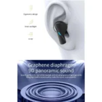 DH-1136 Wireless Earbuds, 35H Playtime, Bluetooth 5.3, Type-C Charging, Lightweight TWS with Deep Bass & Mic (Black)