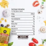 DiSano Penne Pasta 400 gm (Pack of 2), Healthy Pasta, Made with 100% Durum Wheat Semolina, 100% Suji, No Maida, Source of Protein & Fibre, Non-Sticky