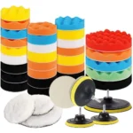 DIY Crafts With 2x Density Felt Pad, 6″inch Kit, 18x Mini Buffing Polish Detail Polisher Pads On Rotary Tools,Cordless Drill, Polisher Tool for Tight Area De (With 2x Density Felt Pad, 6″inch Kit)