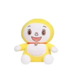 Doreme Premium Yellow Plush Doll with Adorable Face Bell Collar Ultra Soft Stuffed Cartoon Toy with White Belly Front Pocket Perfect for Kids Plush Gifts Comfort Everyday Snuggles (20cm)