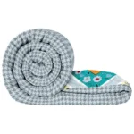 Double Bed Comforter 180 GSM 220×250 cm, Multi & Grey