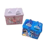 Eclet 2 Pc Unicorn & Cute Piggy Bank for Kids – Metal Coin Money Bank Set for Boys & Girls | Secure Lock Coin Saving Bank