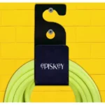 Episkey Carbon Steel Hose Hanger – Wall-Mounted Heavy Duty Garden Hose Holder, Car Hose Bracket with Screws and Expansion Bolt Bracket (Hose_Hook_1)