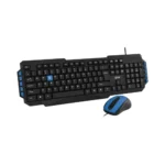 EVM Wired Keyboard Mouse Combo USB | Computer Combo for Laptop PC | Ergonomic Keyboard and Mouse | Plug & Play | Smooth Typing & Control | 1 Year Warranty(EVM-WDKM-414)