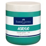 Faber-Castell Creative Studio Acrylic 500ML JAR – Cobalt Green 156