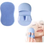 Face Scrubber for Women and Men, Silicone Face Cleansing Brush Face Scrubbers Soft Exfoliators Cleaning Tool Massage Washing Pore Cleanser Pimples Blackhead Remover Deep Cleans Skin Care 1pcs