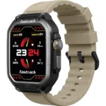 Fastrack Active Pro Rugged Smartwatch with 1.85\’ AMOLED Display with AOD|SingleSync BT Calling|Functional Crown|100+ Sports Modes|AI Coach|Auto Sport Recognition|AI Voice Assistant|24×7 Health Suite