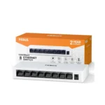 FEDUS Nextport-8000, 8 Port Gigabit Ethernet Switch 1000Mbps, High-Speed Network Splitter & LAN Hub, Plug & Play, Fanless, Desktop Switch for PC, Internet Cable, Laptop, Gaming, Router, NAS, CCTV, TV