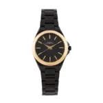 French Connection Equinox Black Hexagonal Dial Womens Analogue Watch FCH11BM