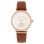 French Connection Silver Dial Analog Watch for Women-FCW09BRL
