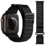 Fullmosa Nylon Alpine Loop Strap for Apple Watch 49 46 45 44 42mm, Black