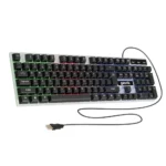 Geonix Cruiser K5, Wired Gaming Keyboard, 104 Keys, 1.5m Cable, 12 Multimedia Keys, USB Interface, RGB Colour, Plug and Play
