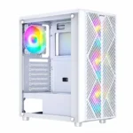 Geonix Hercules Rome Gaming Cabinet, 4 ARGB Fans, White