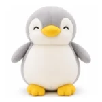 Grey Penguin Plush Soft Toy Teddy Animal for Kids, Cute Stuffed Penguin Toy, Cuddly Plush Animal, Soft Teddy Bear, Birthday Gift, Nursery Decor, 0-3 Years