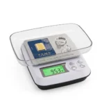 Gripit Jewellery Weighing Scale 1000g x 0.01g – High Precision Digital Gold Weight Machine Not for Commercial Use Stainless Steel Platform (White)