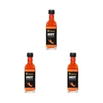 Habanero Hot chilli Sauce |Gluten Free | and Natural Ingredients (100 grams) .Enjoy with Fried Rice, Burger, Nachos and Momos..Perfect as a Condiment. (Pack of 3)