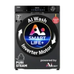 Haier 9 Kg, 5 Star, AI Smart LIFE+, Hygienic Care, ABT, 525 mm Super Drum, Refresh, Direct Motion Motor, WiFi enabled, Fully Automatic Front Load Washer (EFL90-IM14F5ES8U1 | Dark Jade Silver)